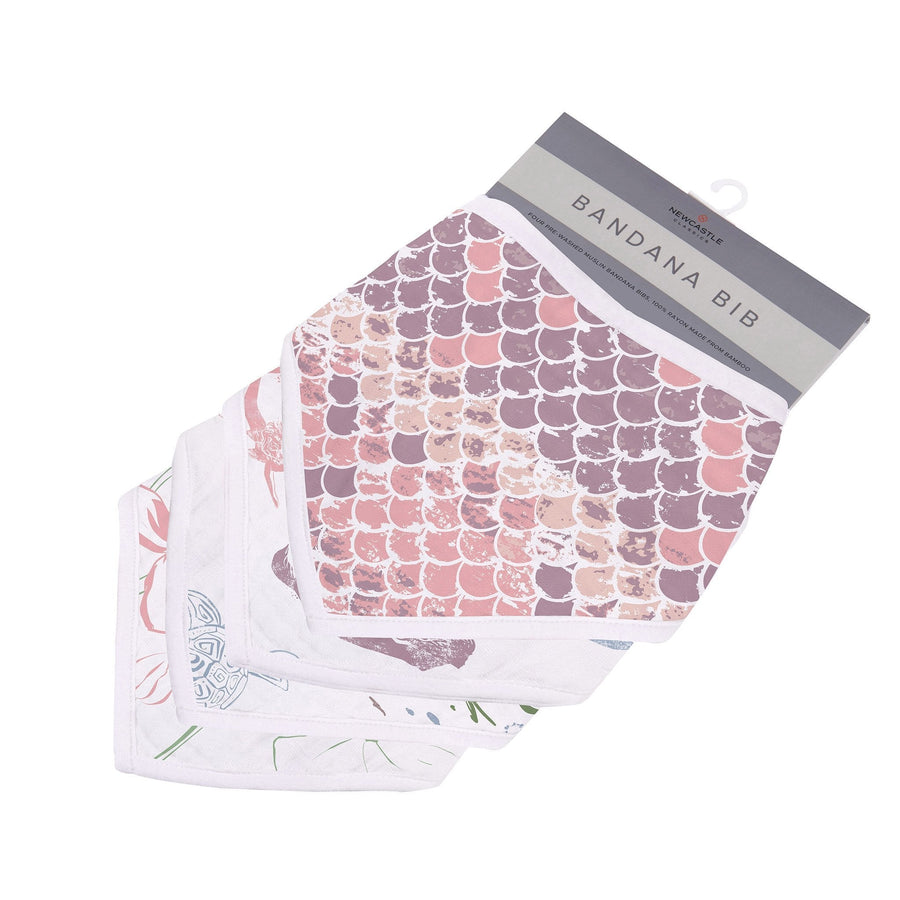 Under the Sea Bamboo Bandana Bib 4PK