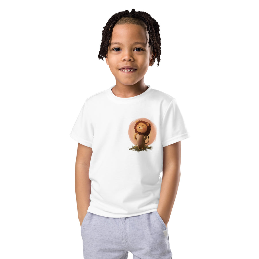 Kids crew neck t-shirt: Roar, Rory the Lion